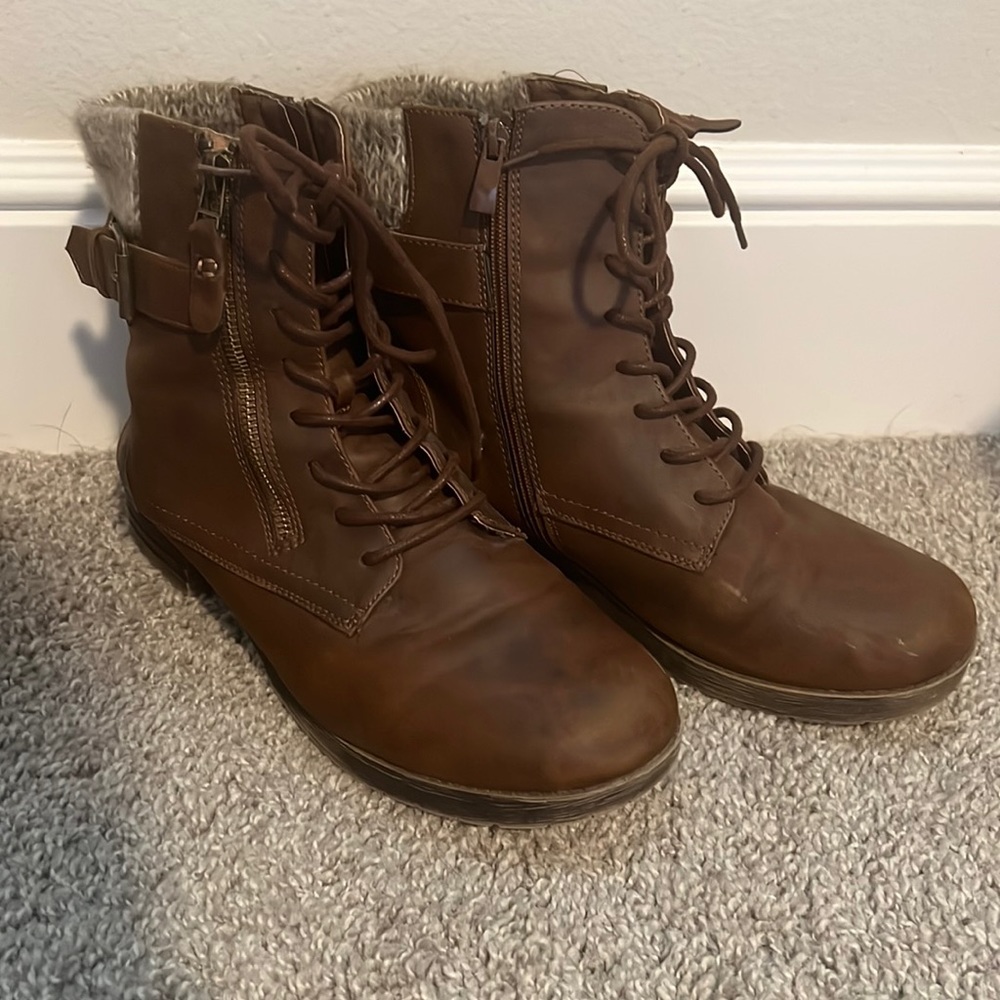 Torrid combat boots, brown size 11W